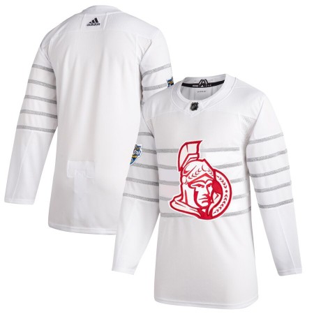 Ottawa Senators Blank Wit Adidas 2020 NHL All-Star Authentic Shirt - Mannen